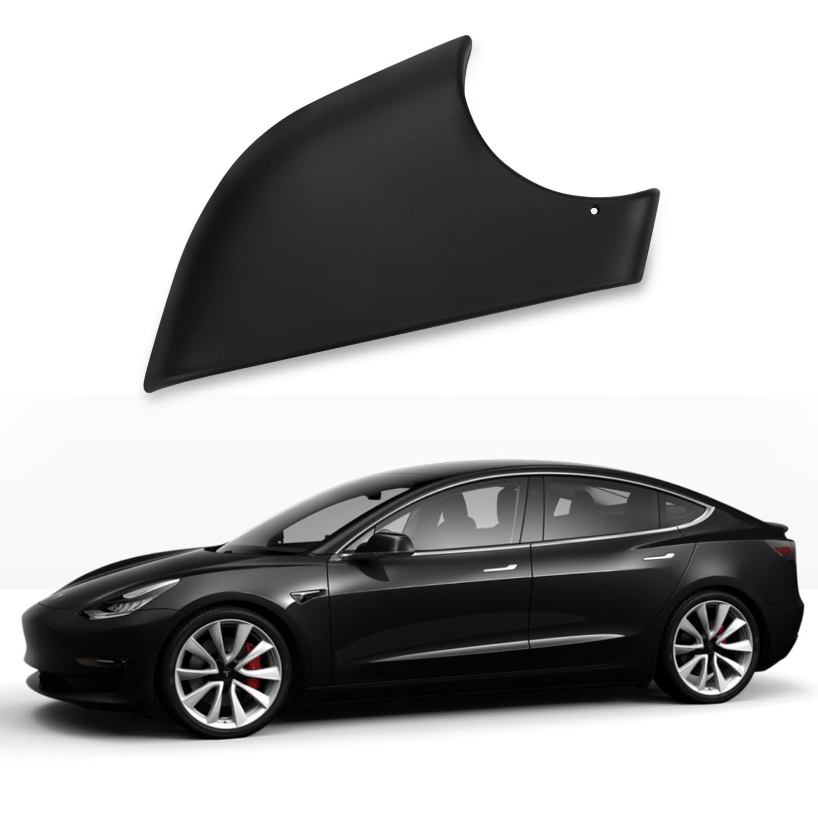 Untere Spiegelabdeckung Ersatz für Tesla Model 3 2017-2023, Seitenspiegel Abdeckung, Untere Außenspiegelabdeckung Halter Ablage Fahrer, Vordere Fahrerseite Spiegel Abdeckkappe (für Model 3-Rechts) von JinsenTGG