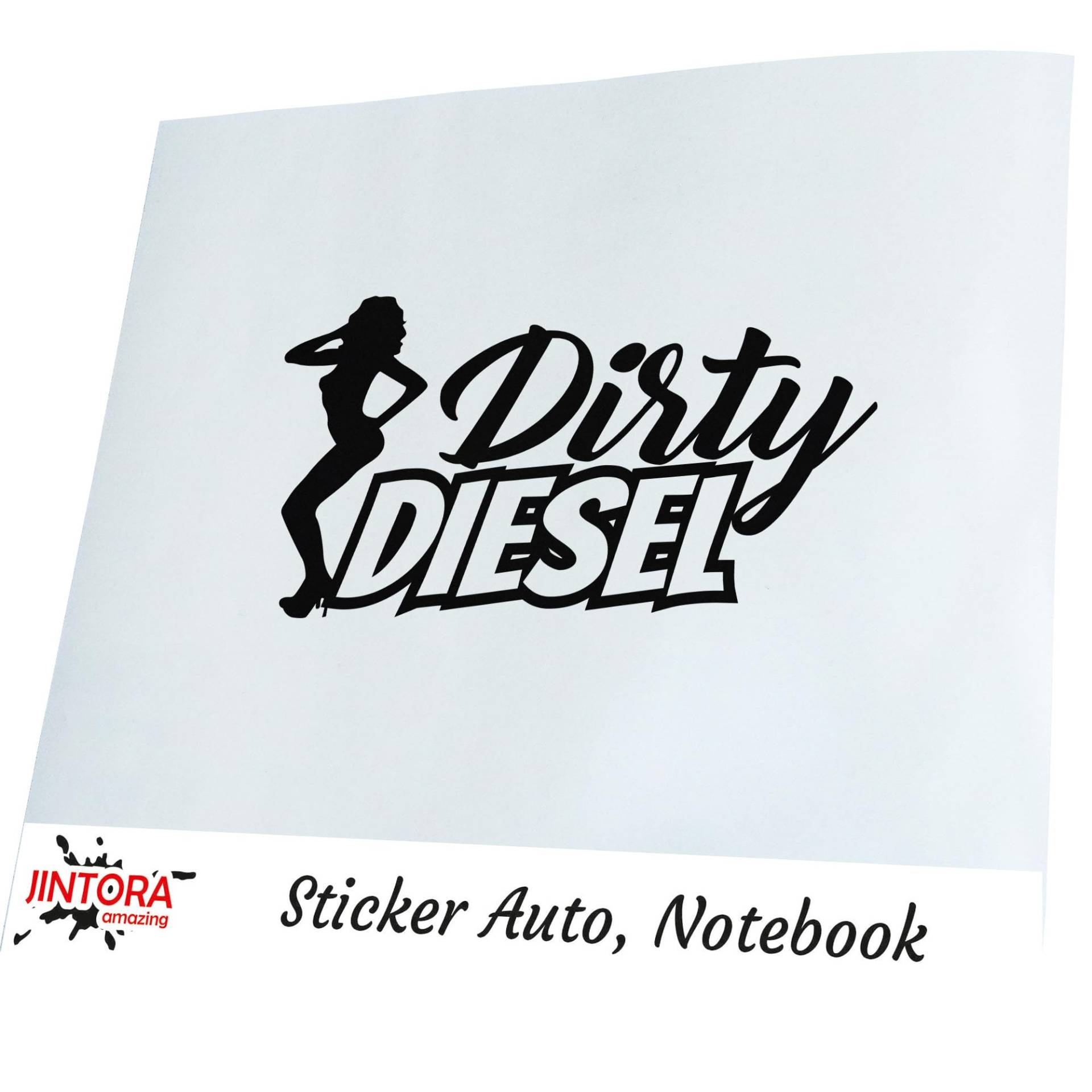 Jintora Aufkleber für Auto - Autoaufkleber - JDM - Die Cut - Dirty Diesel - 210x99 mm - JDM - Die Cut - Bus - Fenster - Heckscheibe - Laptop - LKW - Tuning - schwarz Jintora Aufkleber für Auto - Autoaufkleber - JDM - Die Cut - Dirty Diesel - 210x99 mm - JDM - Die Cut - Bus - Fenster - Heckscheibe - Laptop - LKW - Tuning - schwarz von Jintora