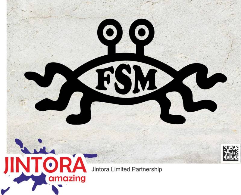 Jintora - Autoaufkleber Tuning - Auto Aufkleber - FSM - 189x99 mm - Auto Aufkleber - Bus - Fenster - Heckscheibe - Camper - wetterfest - Outdoor Sticker Auto Deko LKW - Tuning Selbstklebend - schwarz von Jintora