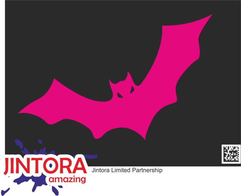 Jintora - Autoaufkleber Tuning - Auto Aufkleber - Fledermaus - 153x99 mm - Auto Aufkleber - Bus - Fenster - Heckscheibe - Camper - wetterfest Outdoor Sticker Auto Deko LKW Tuning Selbstklebend - pink von Jintora