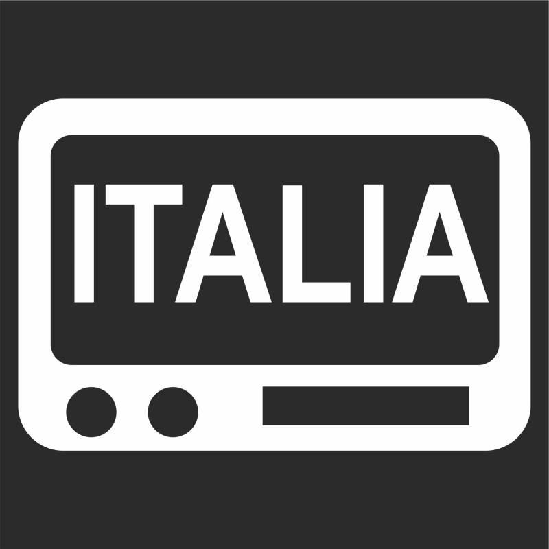 Jintora - Autoaufkleber Tuning - Auto Aufkleber - Italia - Italien - 144x99 mm - Auto Sticker Bus Fenster Heckscheibe Camper wetterfest Outdoor Sticker Auto Deko LKW Tuning Selbstklebend - weiß von Jintora