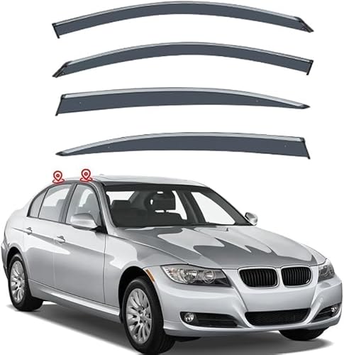 Auto Fenster Regen Schutz Sonnenblende Abdeckung Schild Seite Fenster Deflektor Für BMW 3 Series i Standard Axle MK5-E90 2005-2010. von JjAaYy