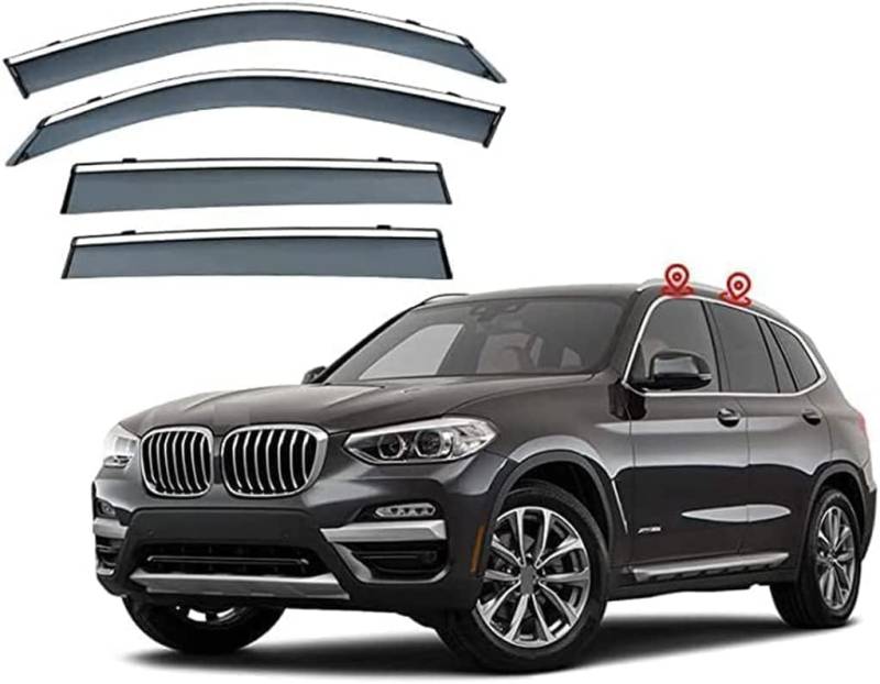 Auto Fenster Regen Schutz Sonnenblende Abdeckung Schild Seite Fenster Deflektor Für BMW X3 G01 2018-2022. von JjAaYy