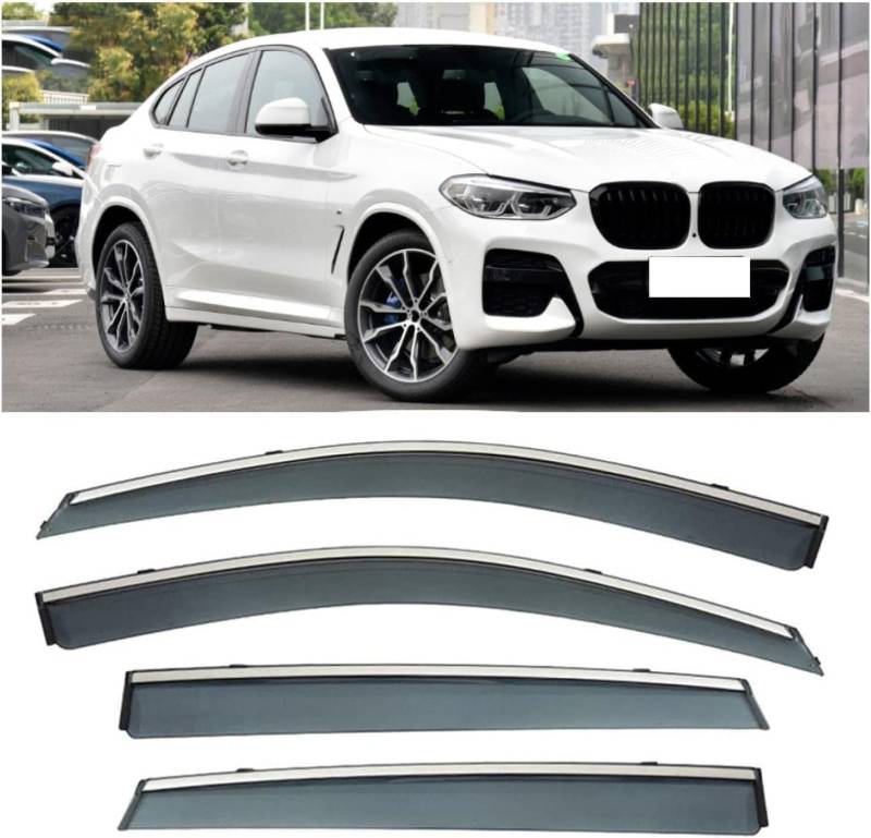 Auto Fenster Regen Schutz Sonnenblende Abdeckung Schild Seite Fenster Deflektor Für BMW X4 2018-2022. von JjAaYy