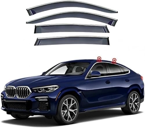 Auto Fenster Regen Schutz Sonnenblende Abdeckung Schild Seite Fenster Deflektor Für BMW X6 2020. von JjAaYy