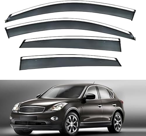 Auto Fenster Regen Schutz Sonnenblende Abdeckung Schild Seite Fenster Deflektor Für Infiniti EX MK1-J50 2008-2013. von JjAaYy