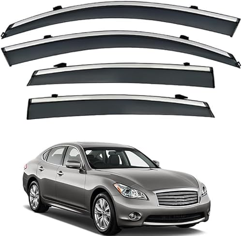 Auto Fenster Regen Schutz Sonnenblende Abdeckung Schild Seite Fenster Deflektor Für Infiniti M37 M35 M25 Standard Axle MK4-Y51 2011-2019. von JjAaYy