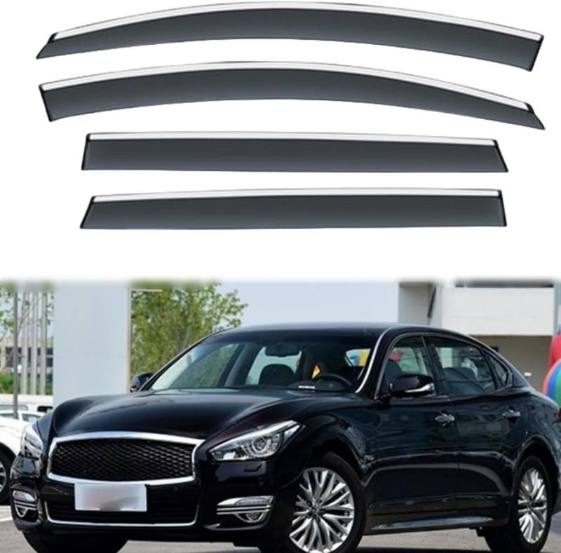 Auto Fenster Regen Schutz Sonnenblende Abdeckung Schild Seite Fenster Deflektor Für Infiniti Q70L 2013-2020. von JjAaYy