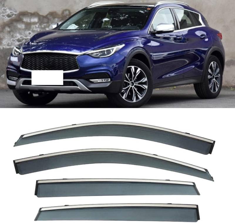 Auto Fenster Regen Schutz Sonnenblende Abdeckung Schild Seite Fenster Deflektor Für Infiniti QX30 2105-2018. von JjAaYy