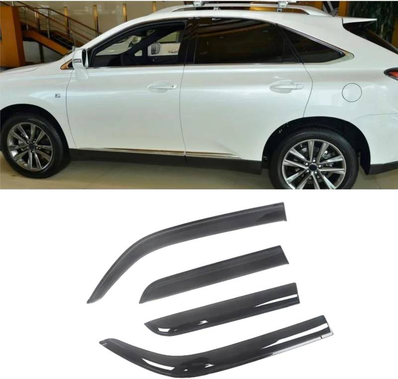Auto Fenster Regen Schutz Sonnenblende Abdeckung Schild Seite Fenster Deflektor Für Lexus RX350 2010-2015. von JjAaYy