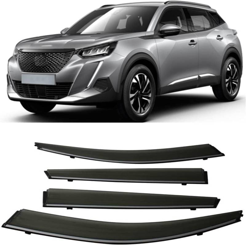 Auto Fenster Regen Schutz Sonnenblende Abdeckung Schild Seite Fenster Deflektor Für Peugeot 2008 2020 2021 2022. von JjAaYy