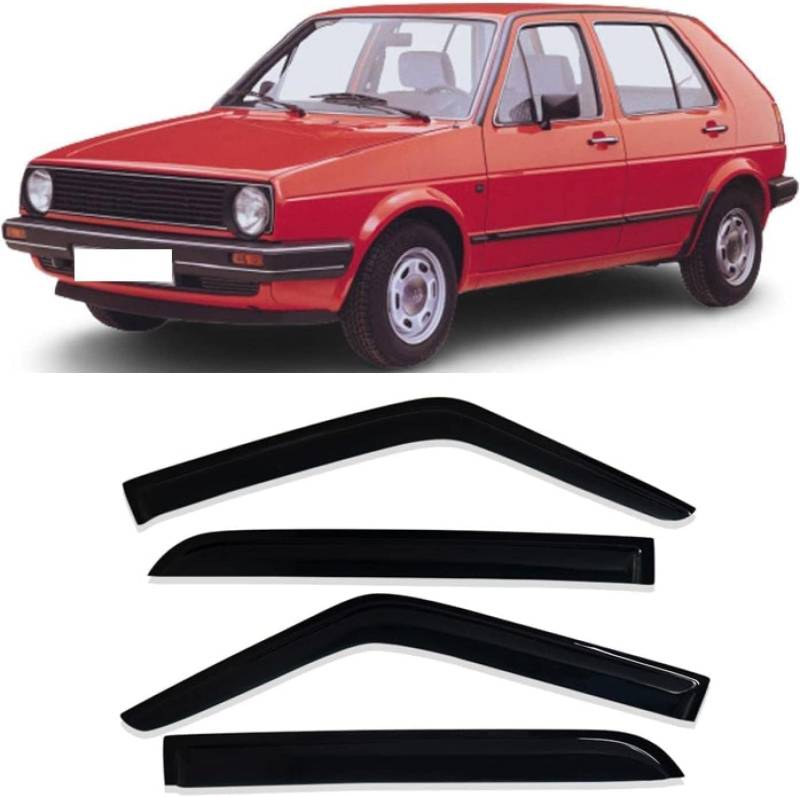 Auto Fenster Regen Schutz Sonnenblende Abdeckung Schild Seite Fenster Deflektor Für VW Golf 2 MK2 1983-1990. von JjAaYy