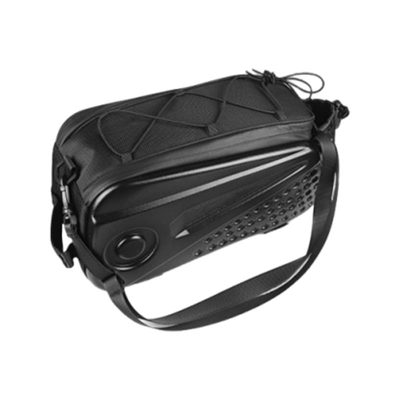 Jlkegfdf Hinterradtasche für Fahrradträger, 8,6 l, Hartschalentasche mit reflektierendem Riemen, Zubehör für Schlüssel, Wasserbecher, Sonnenschutz, Handys, Karten von Jlkegfdf