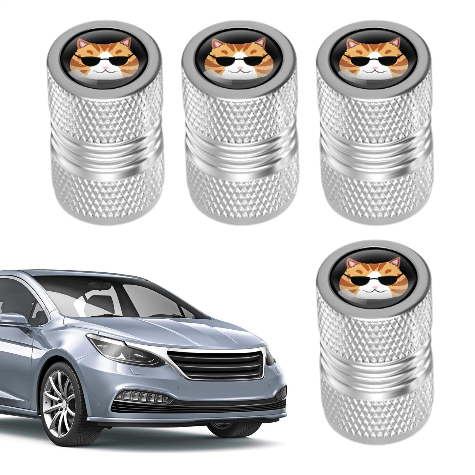 Cobines für Luftventile für Autoreifen, Autos, Ventilkappen für Autoreifen, 4 Stück, Staubkappe, Staubkappe, Ventilkappe für Reifen, Dunstabzugshauben Cobines für Luftventile für Autoreifen, Autos, Ventilkappen für Autoreifen, 4 Stück, Staubkappe, Staubkappe, Ventilkappe für Reifen, Dunstabzugshauben von Jlobnyiun