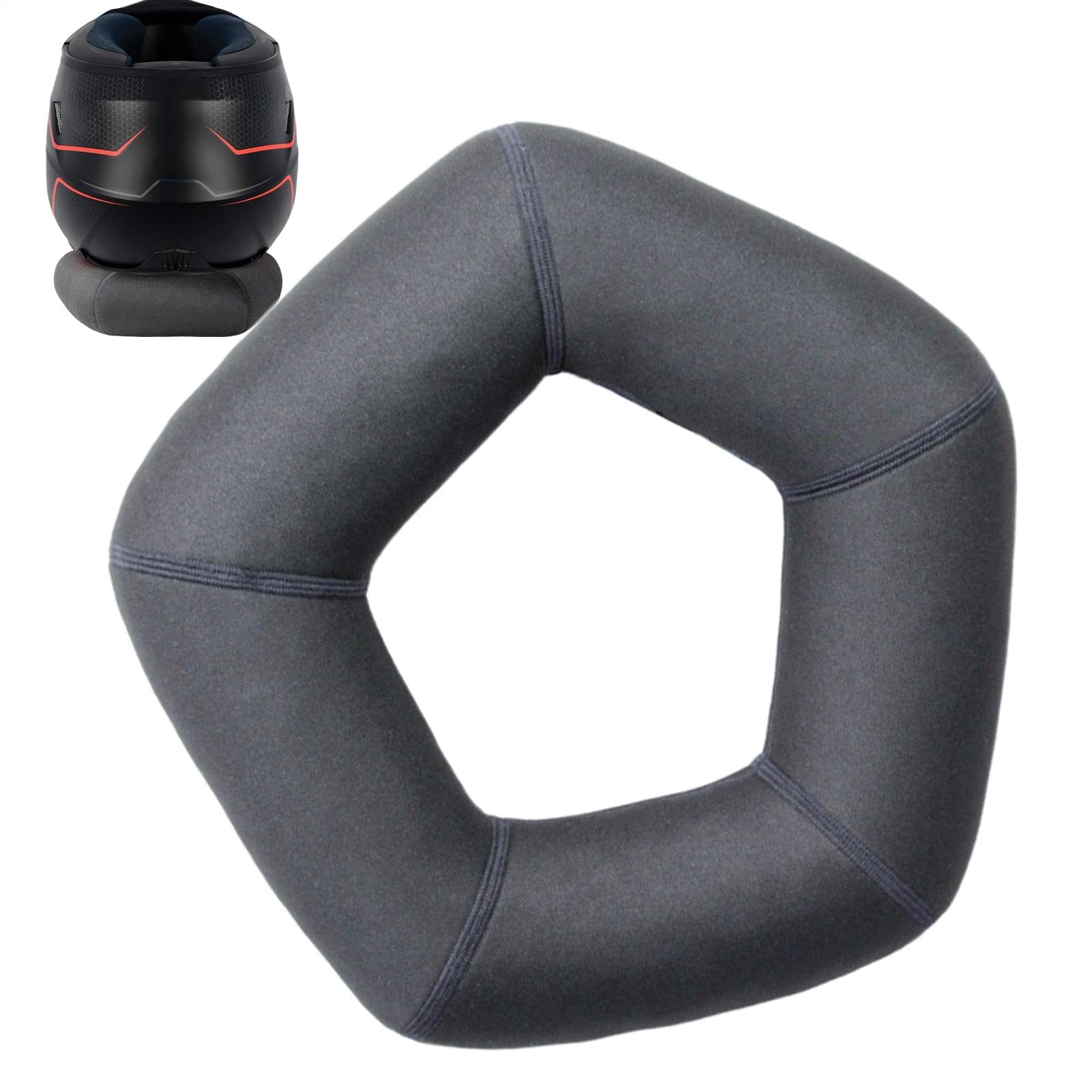 Donut für Motorradhelm, Motorradhelmhalter – Donut-Ringhalter für Helm | Service-Kissen für Helm, Donut-Design, atmungsaktiv, Befestigung für die meisten Donut für Motorradhelm, Motorradhelmhalter – Donut-Ringhalter für Helm | Service-Kissen für Helm, Donut-Design, atmungsaktiv, Befestigung für die meisten von Jlobnyiun