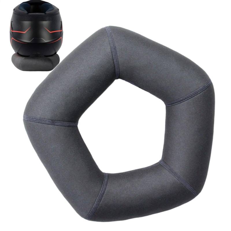 Donut für Motorradhelm, Motorradhelmhalter – Donut-Ringhalter für Helm | Service-Kissen für Helm, Donut-Design, atmungsaktiv, Befestigung für die meisten von Jlobnyiun