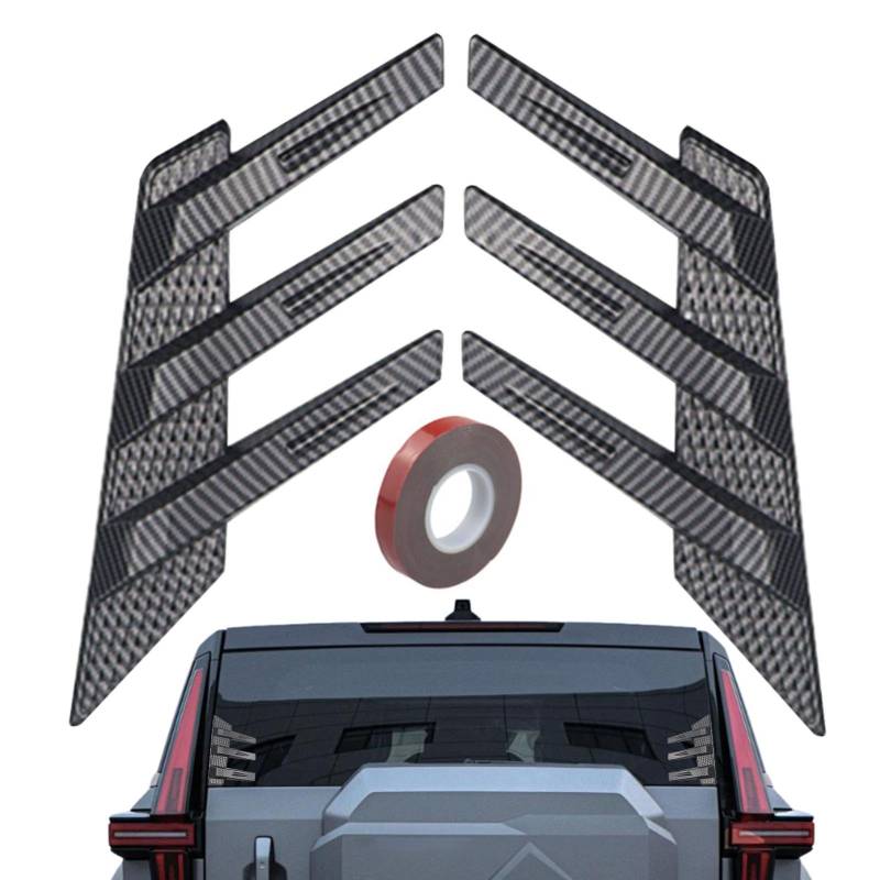 Ecoop für Seitenfenster hinten für die Entlüftung, Abdeckung des Seitenflügels, Kugeln der Motorhaube, Lufteinlässe des Autos, linke Seite des Fensters mit SM von Jlobnyiun