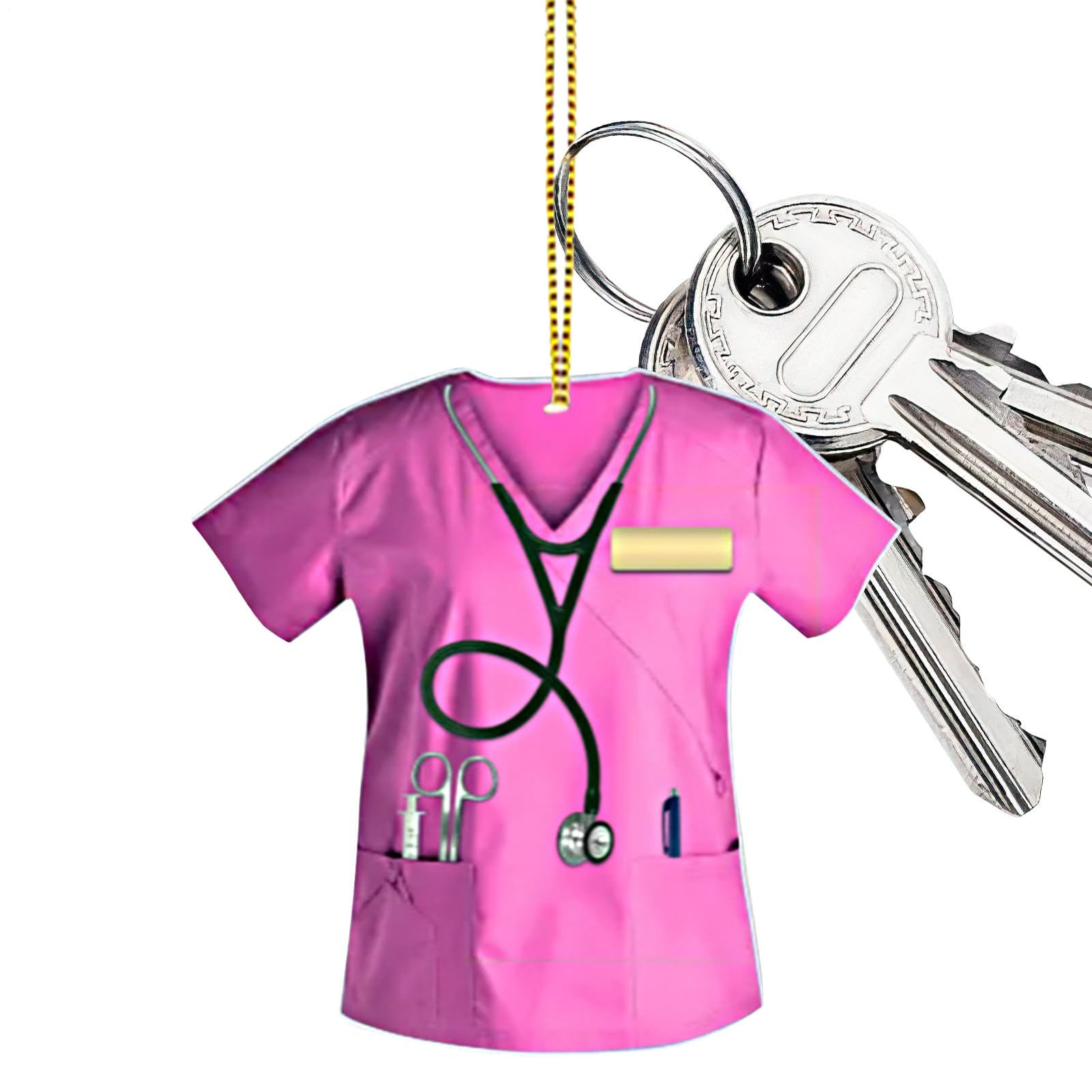 Hängendes Dekor im Auto Innenraum, Krankenschwester Uniform Charm | Eleganter Anhänger bedruckt mit gestochen scharfen Details für den Autospiegel, Fahrzeugornament für Fenster, Po Hängendes Dekor im Auto Innenraum, Krankenschwester Uniform Charm | Eleganter Anhänger bedruckt mit gestochen scharfen Details für den Autospiegel, Fahrzeugornament für Fenster, Po von Jlobnyiun