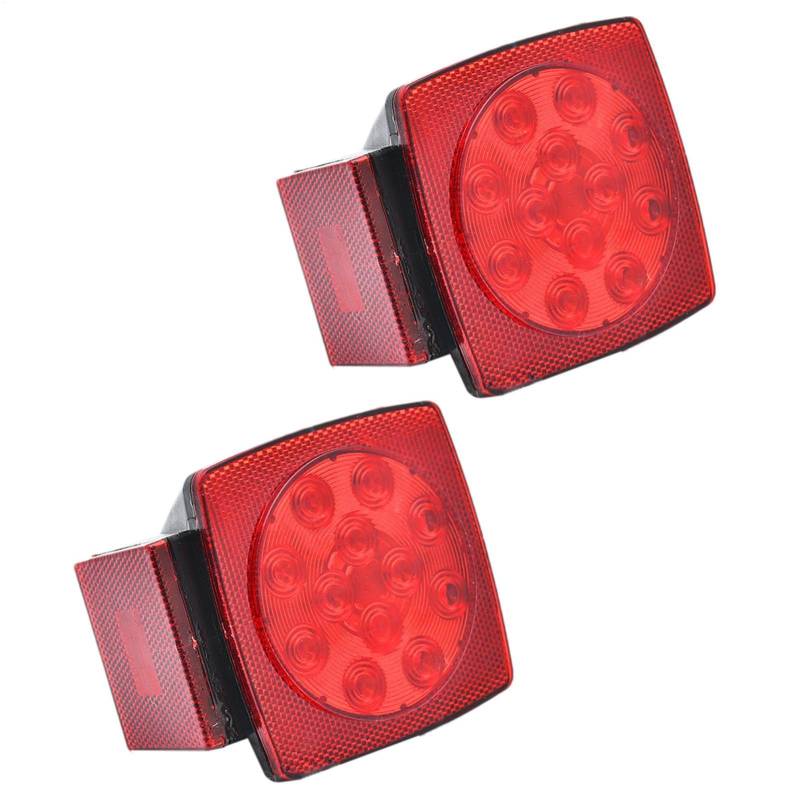 Jlobnyiun Anhängerbeleuchtung, LED-Anhänger | Passenger für Rücklicht LED Rücklicht Bremse hinten, multifunktional, 2 x – Montage von Rückleuchten für Autozubehör von Jlobnyiun