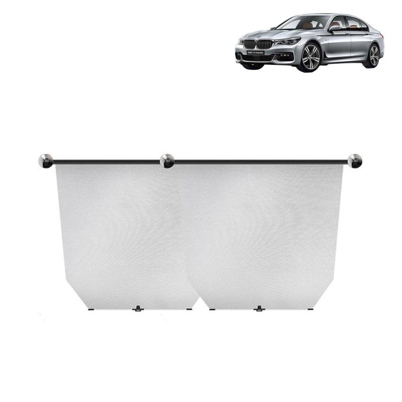 Jlobnyiun Einziehbares Vordach, Auto-Innen-Sonnenblende – 2-teilige faltbare Sonnenblende für Fenster mit Saugnäpfen, für UV-Schutz und Wärmeisolierung von Jlobnyiun