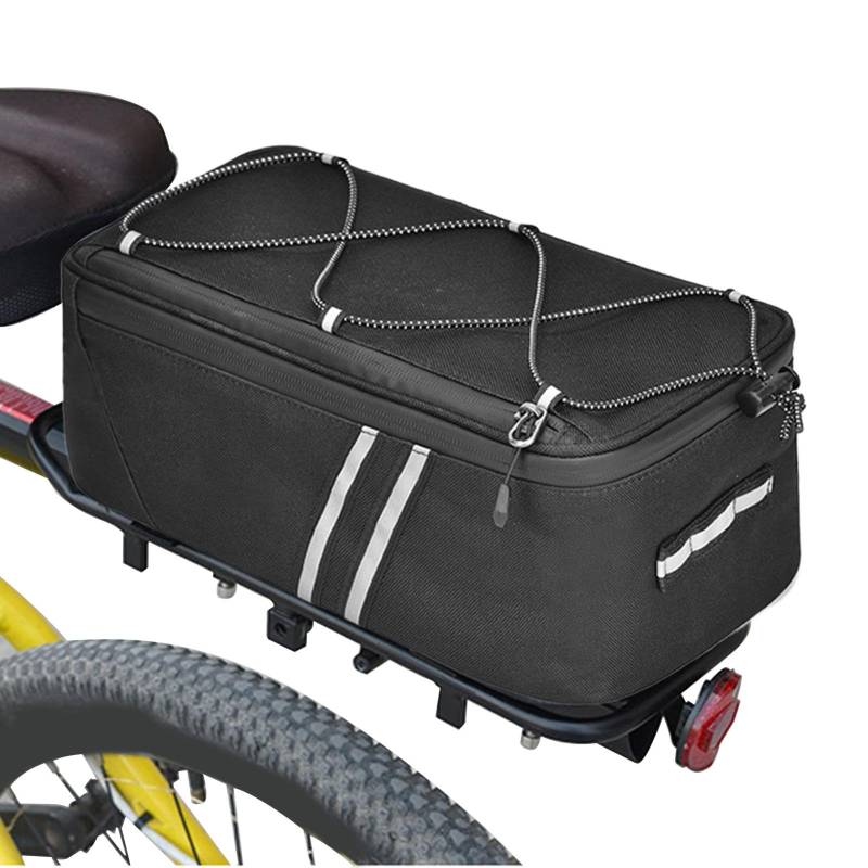 Jlobnyiun Fahrradtasche, Tasche für Fahrradsitze – Satteltasche für Fahrräder – Kapazität 8 l Fahrräder wasserdicht Bagvagage Sattel Schulter mit reflektierenden Streifen für von Jlobnyiun