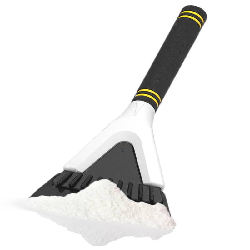 Jlobnyiun Kleine Schneeschaufel Auto Schneeschaber - Kleiner Eiskratzer Ergonomisch Rutschfest für Auto Windschutzscheibe | Multifunktionale Schneeschaufel Winter-Schneerwerkzeug von Jlobnyiun