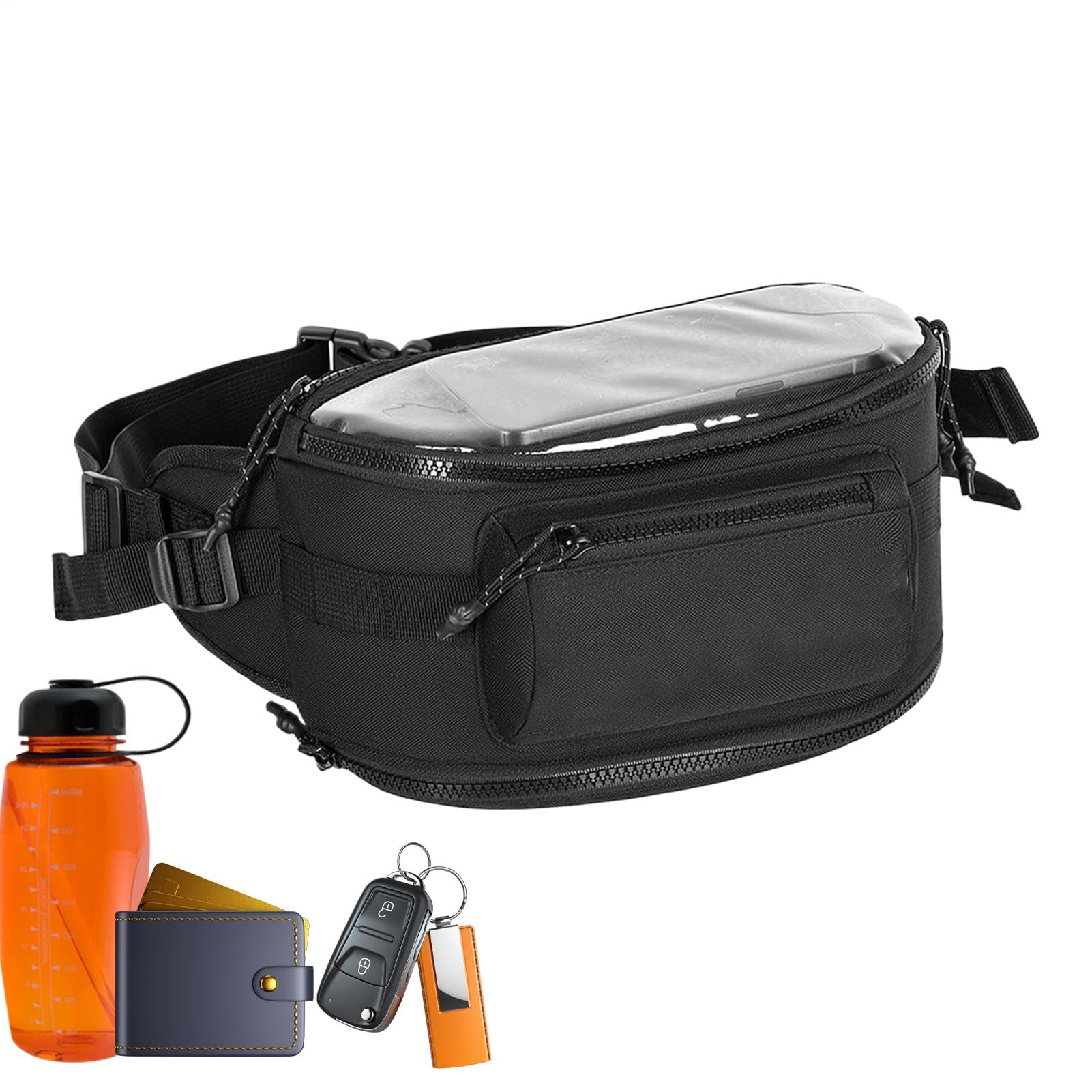 Jlobnyiun Motorrad-Navigationstasche, Lenkertasche für Fahrrad – Lenkertasche mit Oxford-Touchscreen, zum Entfernen von Fenstern, Aufbewahrung des Rollers mit Schulter für den Alltag, Cavalc Jlobnyiun Motorrad-Navigationstasche, Lenkertasche für Fahrrad – Lenkertasche mit Oxford-Touchscreen, zum Entfernen von Fenstern, Aufbewahrung des Rollers mit Schulter für den Alltag, Cavalc von Jlobnyiun