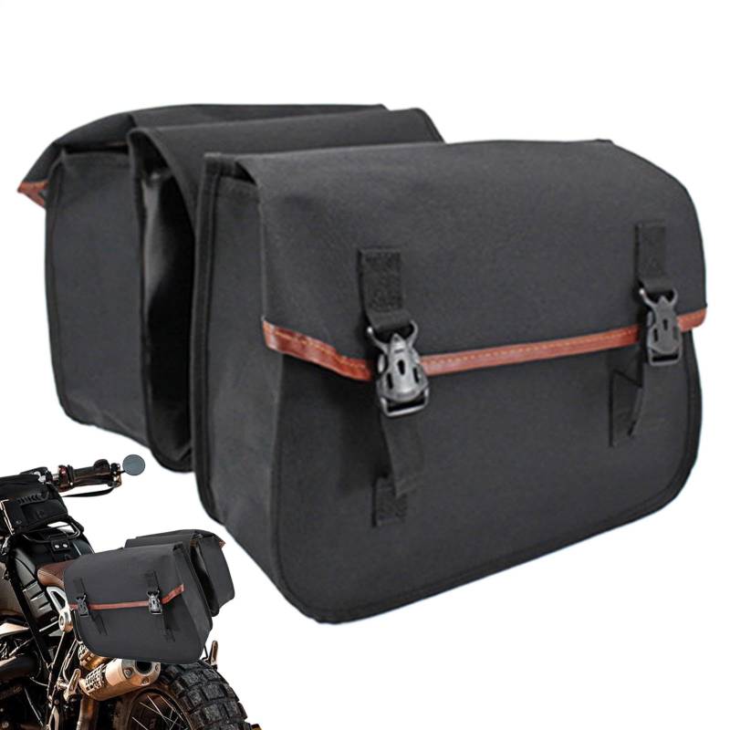 Jlobnyiun Motorrad-Satteltaschen, Motorrad-Satteltaschen – Taschen | Aufsitzer mit großer Kapazität, wasserdicht, für Motorradzubehör von Jlobnyiun