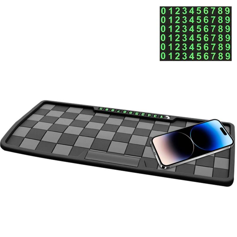 Klebematte Auto - Telefonhalterung für Armaturenbrett, Fahrzeug-Armaturenbrettmatte | rutschfeste Armaturenbrett-Matte, flexible Armaturenbrett-Telefonmatte von Jlobnyiun