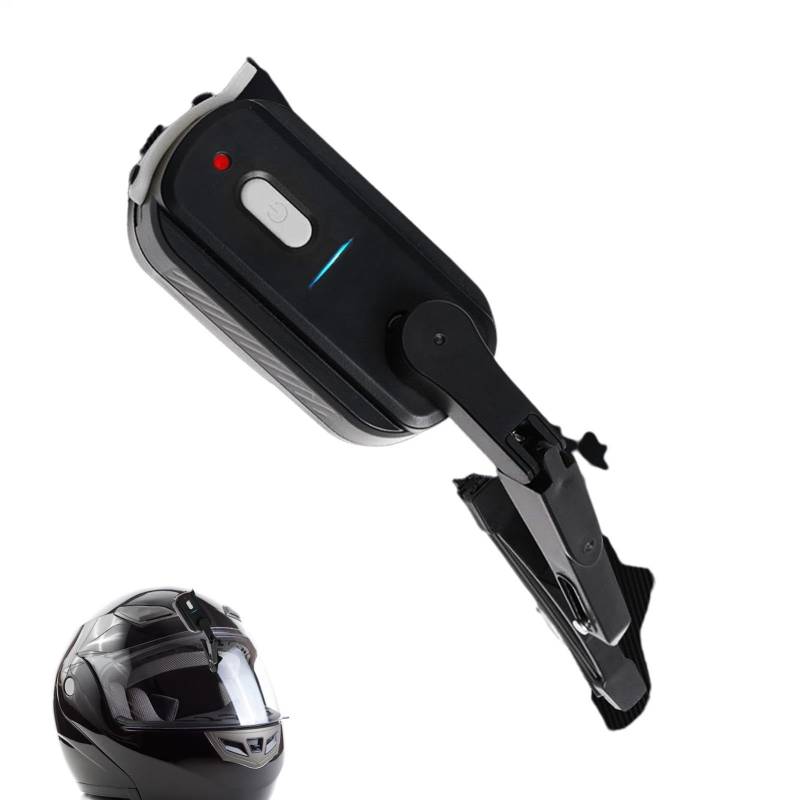 Motorradhelm-Windschutzscheibe - USB Wasserdicht Sicherheitswischer für Sicherheitshelme | Wasserdicht USB Scheibenwischer für Elektrofahrzeug Passform für Helme Wischer von Jlobnyiun