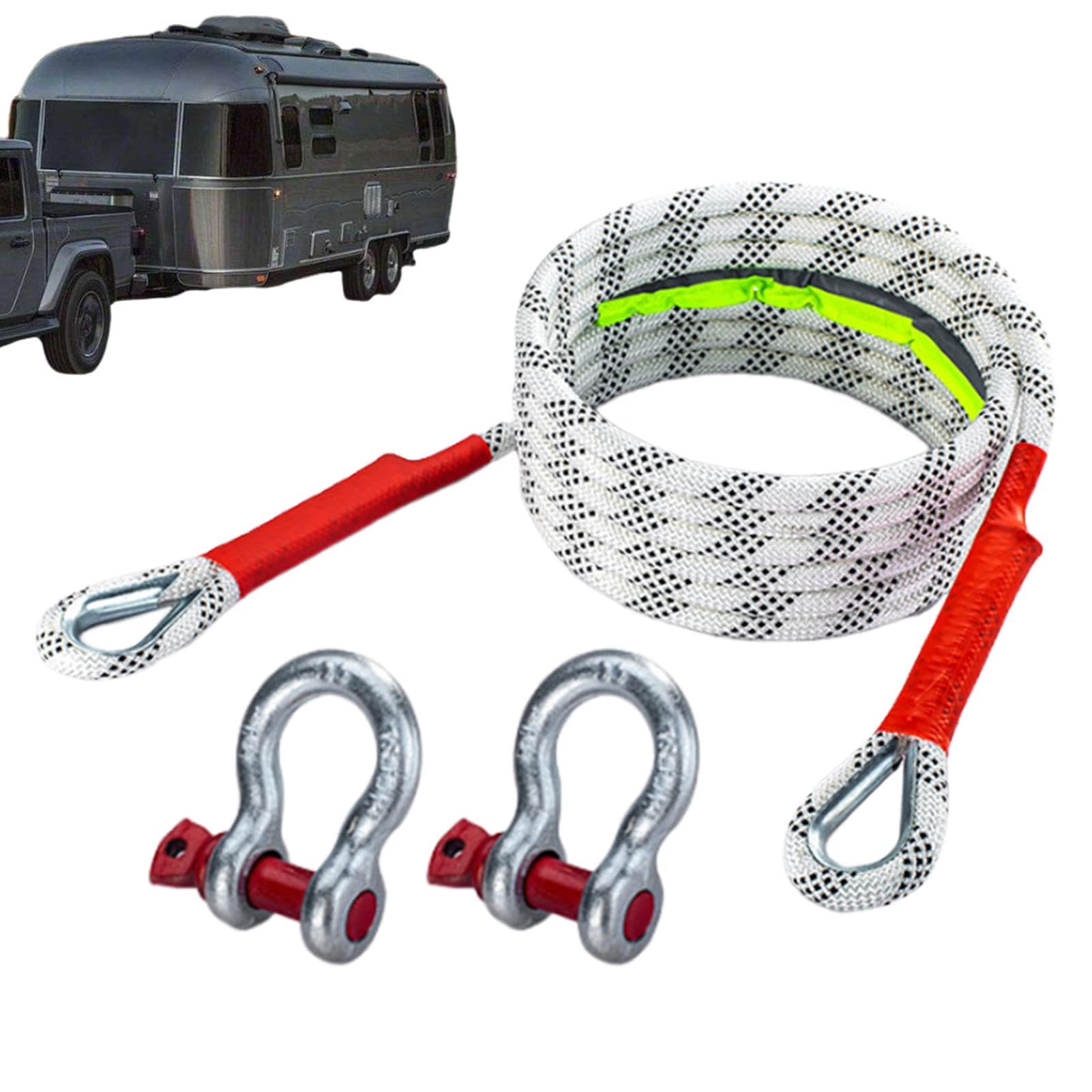 Nylon-Erholungsseil – Abschleppgurt, Abschleppgurt-Erholung, hochfestes Abschleppband, Anhängerseil, 2 Stahlschnallen, Bergungsseile, professionelles Seil-Set für Sand, Schnee, Graben Nylon-Erholungsseil – Abschleppgurt, Abschleppgurt-Erholung, hochfestes Abschleppband, Anhängerseil, 2 Stahlschnallen, Bergungsseile, professionelles Seil-Set für Sand, Schnee, Graben von Jlobnyiun