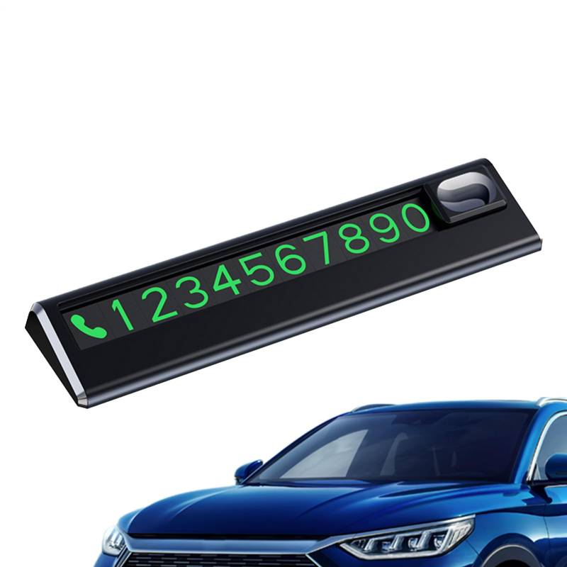 Parkkarte, magnetisch, hinterlässt keine Spuren | Mini-Anzeige mit versteckter Funktion für vorübergehende Nutzung, Platzierung des Armaturenbretts von Jlobnyiun