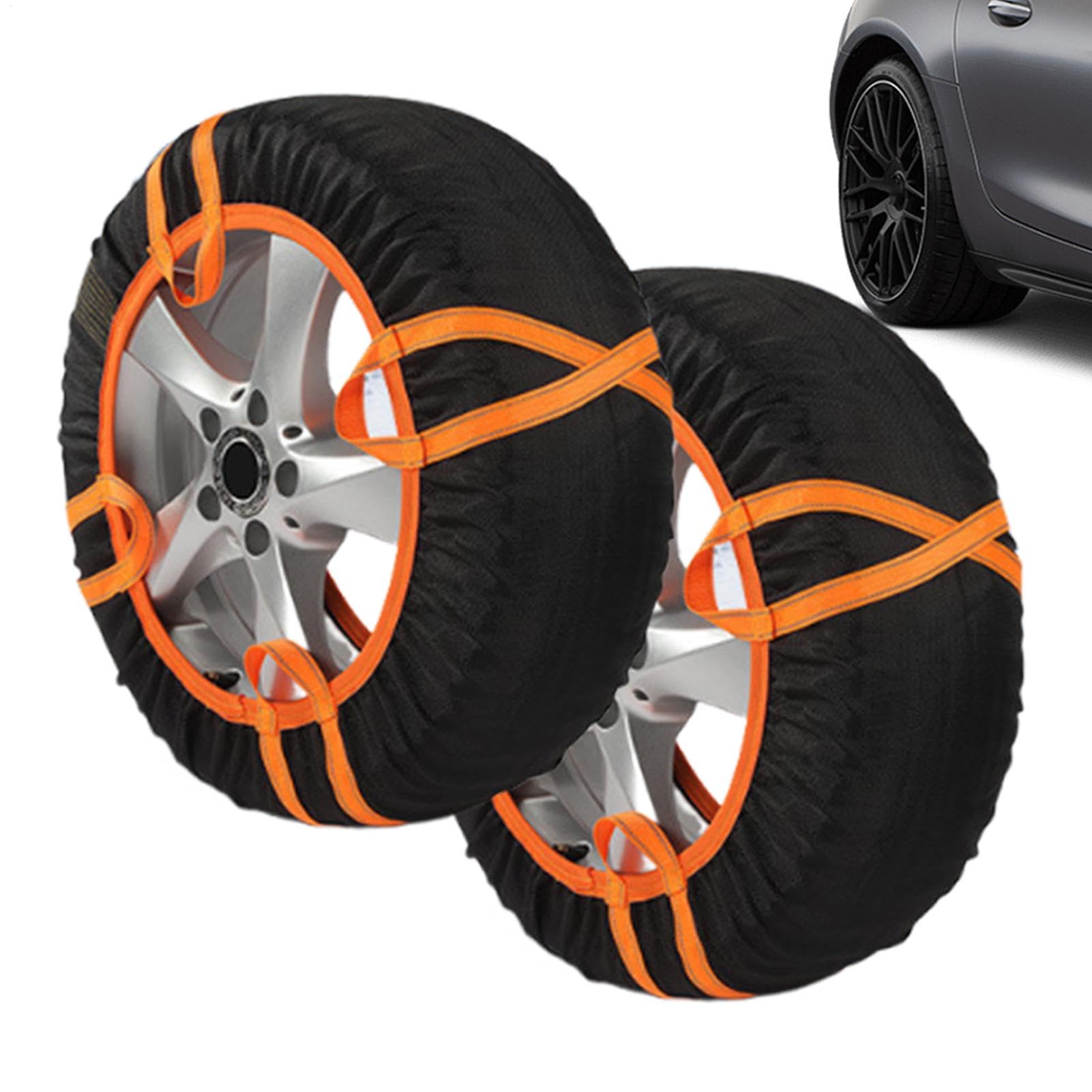 Schneekette Auto Schneekette Reifenüberzug Rutschfester Schneeschoner Rutschfester Reifenüberzug Rutschfester Reifenbezug mit reflektierenden Warnstreifen Schneekette Auto Schneekette Reifenüberzug Rutschfester Schneeschoner Rutschfester Reifenüberzug Rutschfester Reifenbezug mit reflektierenden Warnstreifen von Jlobnyiun