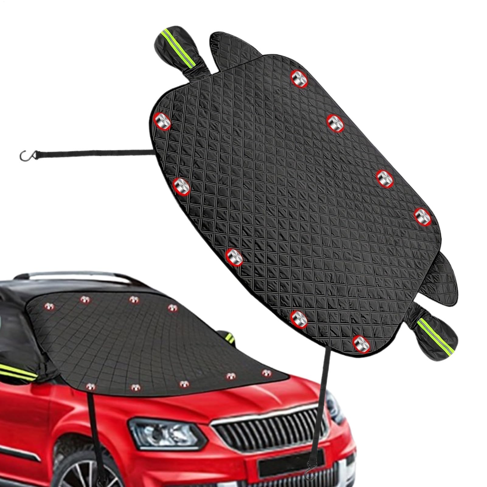 Windschutzscheibenabdeckung gegen Frost, magnetische Schneedecke für die Windschutzscheibe, Frostschutz für Auto, Abdeckung für die Winterscheibe, Sonnenblöcke Paar Windschutzscheibenabdeckung gegen Frost, magnetische Schneedecke für die Windschutzscheibe, Frostschutz für Auto, Abdeckung für die Winterscheibe, Sonnenblöcke Paar von Jlobnyiun