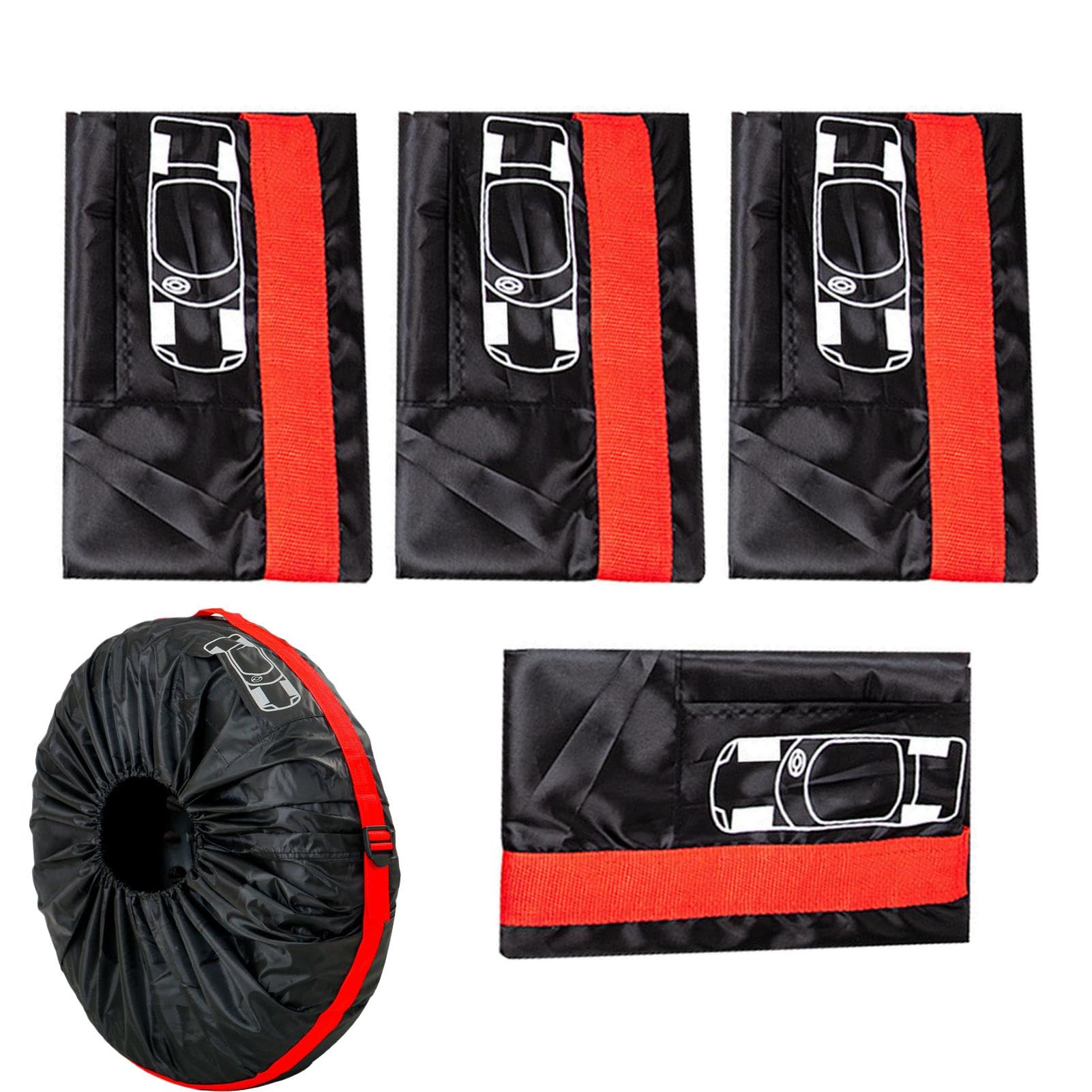 Wohnmobil Luftabdeckung Auto Reifen Dächer Set Wasserdicht 4 Stück Abdeckung für Anhängerreifen UV Sonnenschutz Schneeheifenaufbewahrung für R Wohnmobil Luftabdeckung Auto Reifen Dächer Set Wasserdicht 4 Stück Abdeckung für Anhängerreifen UV Sonnenschutz Schneeheifenaufbewahrung für R von Jlobnyiun