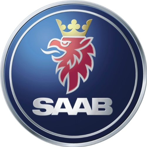 Saab Schlüsselanhänger Logo Aufkleber 12mm von Saab