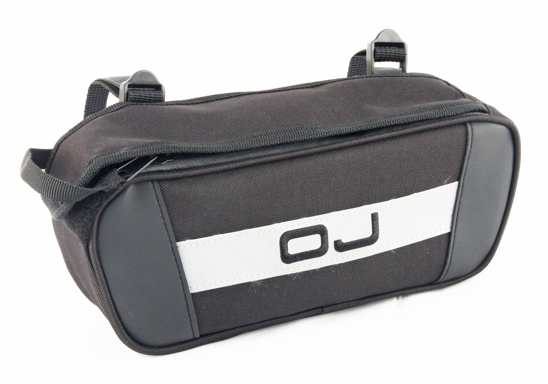 OJ JM099 Universal-Zubehörtasche aus Polyester mit Befestigungssystem mit einstellbaren, Umlaufenden Riemen, Schwarz von OJ