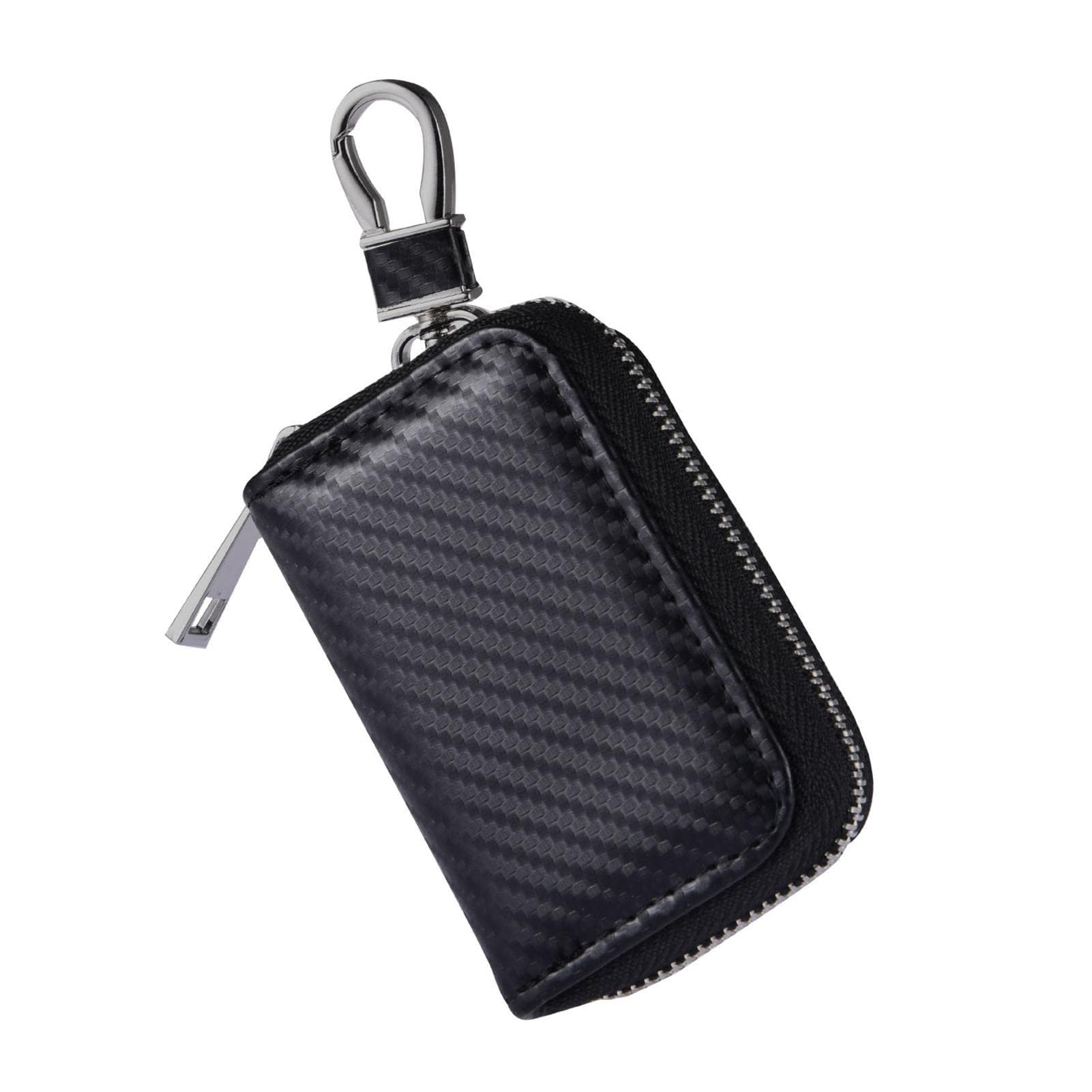 Keyless Schutz Autoschlüssel Tasche Autoschlüssel Signal Abschirmbox RFID Diebstahlschutzbox aus Leder Fernbedienung schlüsseletui, Kohlefaser Keyless Schutz Autoschlüssel Tasche Autoschlüssel Signal Abschirmbox RFID Diebstahlschutzbox aus Leder Fernbedienung schlüsseletui, Kohlefaser von Joayuezo