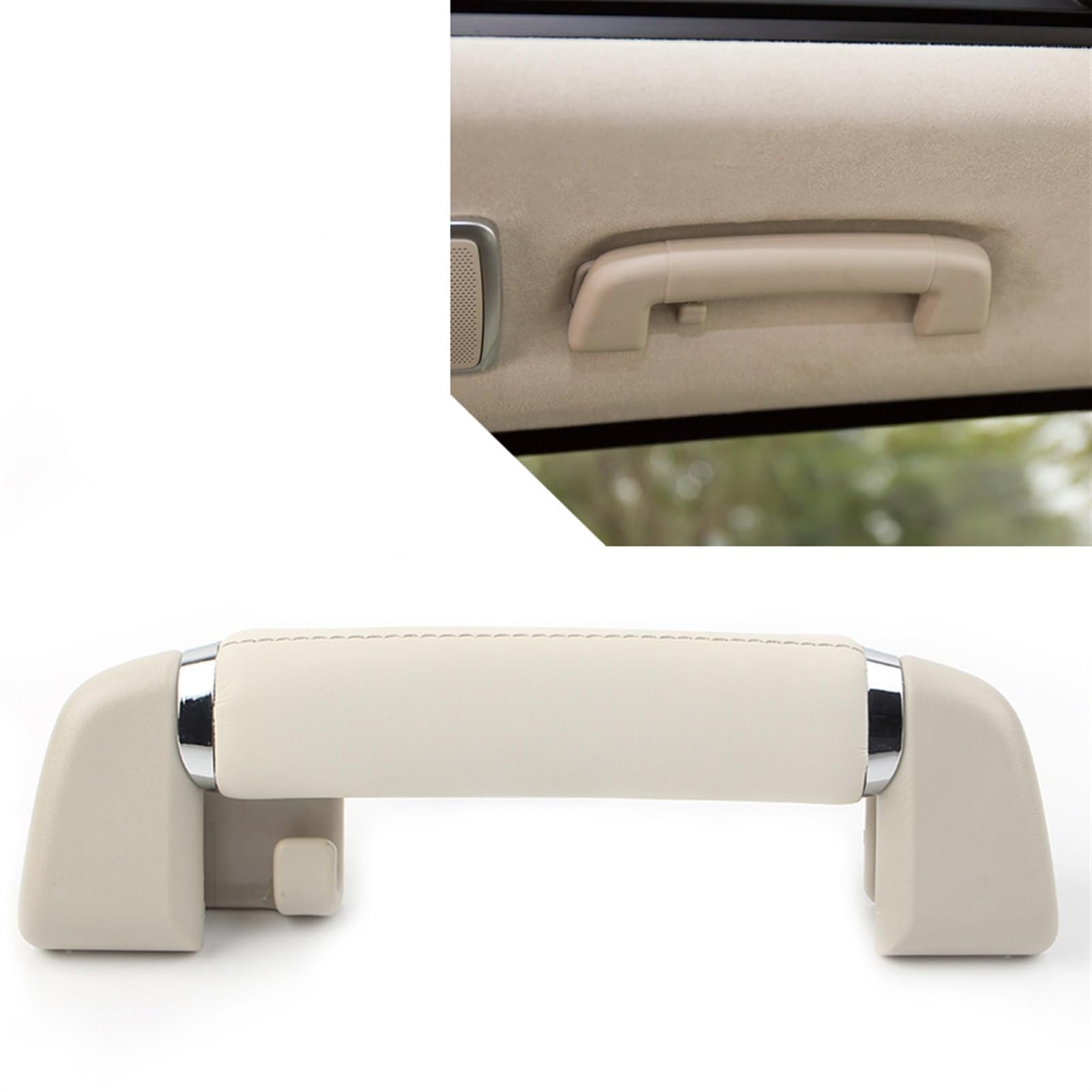 Haltegriff für Autodach Haltegriff for das Dach der zweiten Reihe im Auto, for Land Rover, for Range Rover, for 2013 2014 2015 2016 2017 2018 2019 2020 2021(Beige) von Jodriva