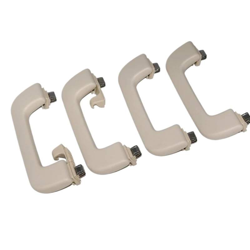 Haltegriff für Autodach Hellbeige Vorne Hinten Links Rechts Dach Griff Haltegriff, for, for A4 S4 A5 S5 A3 A1 Q3 2008-2014 RS5 Quattro 2008-2014(Light beige-01) von Jodriva