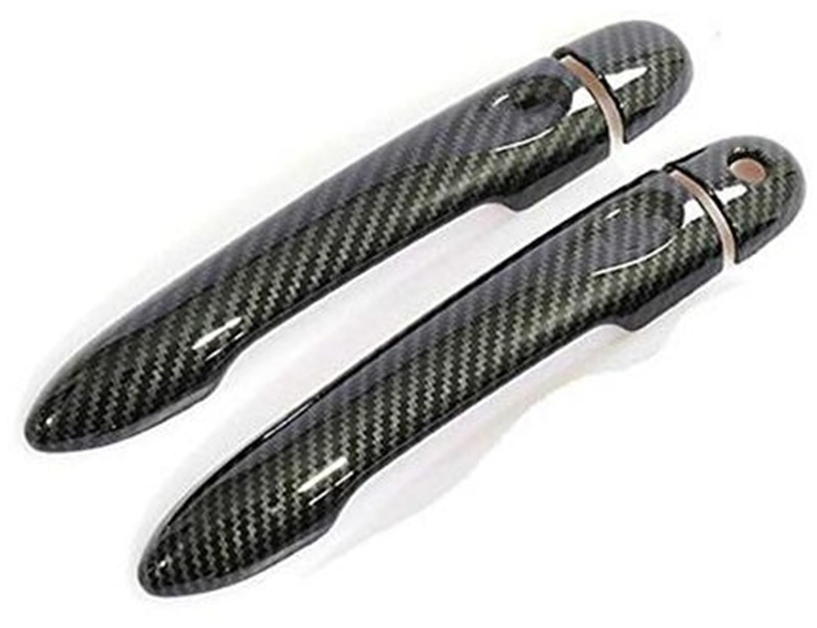 Jodriva, for Renault, Alpine Vision A110 2017 2018 2019 2020 2021 Glänzende Kohlefaser-Autotürgriffabdeckung Autotürgriffabdeckung(Black Carbon 1key 0 Button) von Jodriva