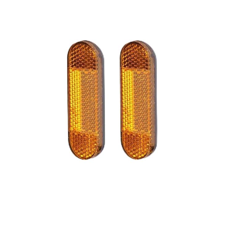 Jodriva 1/2/4 Stück Radkappen-Schutzhüllen for nachtreflektierende Nachtaufkleber for Elektroroller, for Xiaomi, Mi M365 Pro 2 Seitenabdeckungen für Elektroroller(2pcs Wheel Cover E) von Jodriva