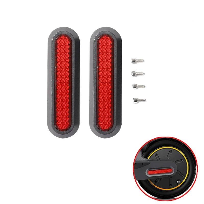 Jodriva 1/2/4 Stück Radkappen-Schutzhüllen for nachtreflektierende Nachtaufkleber for Elektroroller, for Xiaomi, Mi M365 Pro 2 Seitenabdeckungen für Elektroroller(2pcs Wheel Cover G) von Jodriva