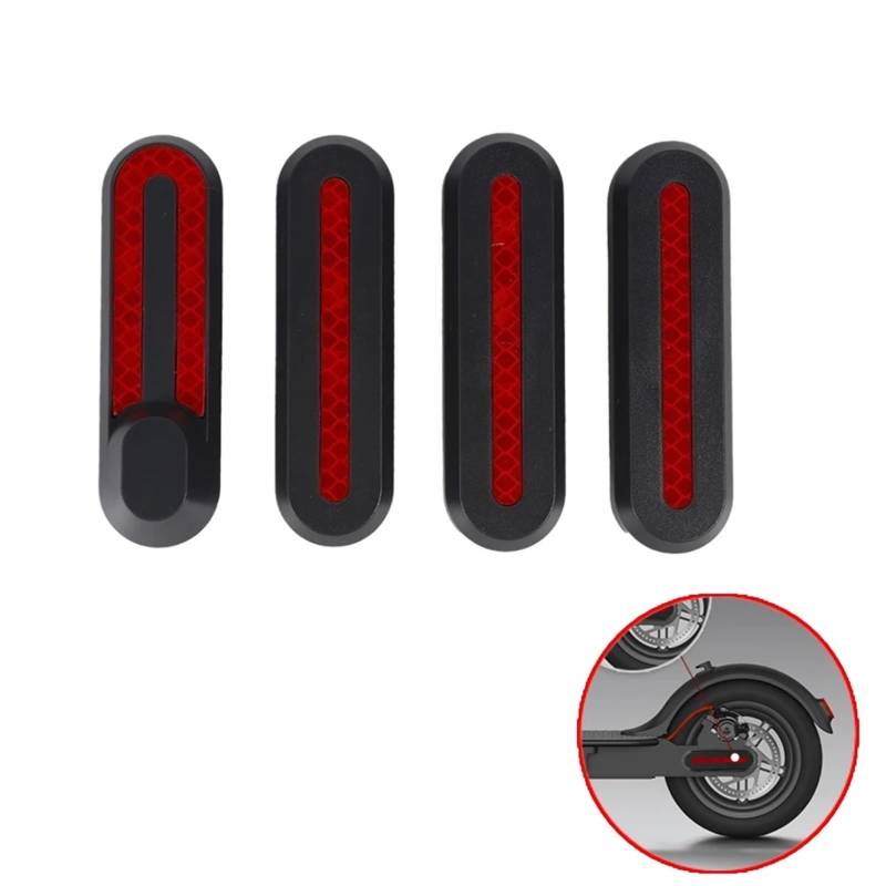 Jodriva 1/2/4 Stück Radkappen-Schutzhüllen for nachtreflektierende Nachtaufkleber for Elektroroller, for Xiaomi, Mi M365 Pro 2 Seitenabdeckungen für Elektroroller(4pcs Wheel Cover D) von Jodriva