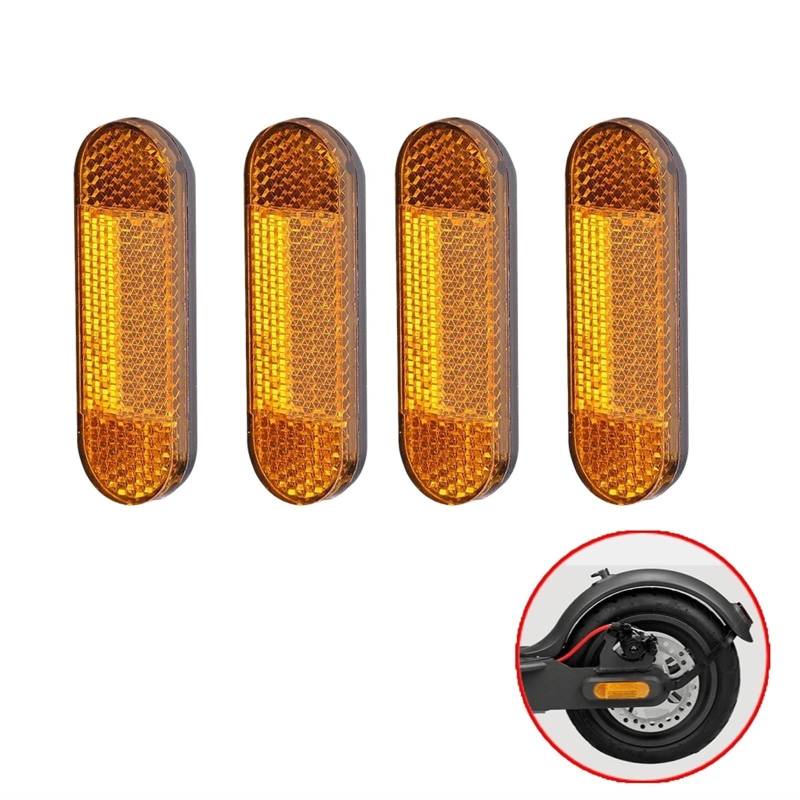 Jodriva 1/2/4 Stück Radkappen-Schutzhüllen for nachtreflektierende Nachtaufkleber for Elektroroller, for Xiaomi, Mi M365 Pro 2 Seitenabdeckungen für Elektroroller(4pcs Wheel Cover E) von Jodriva