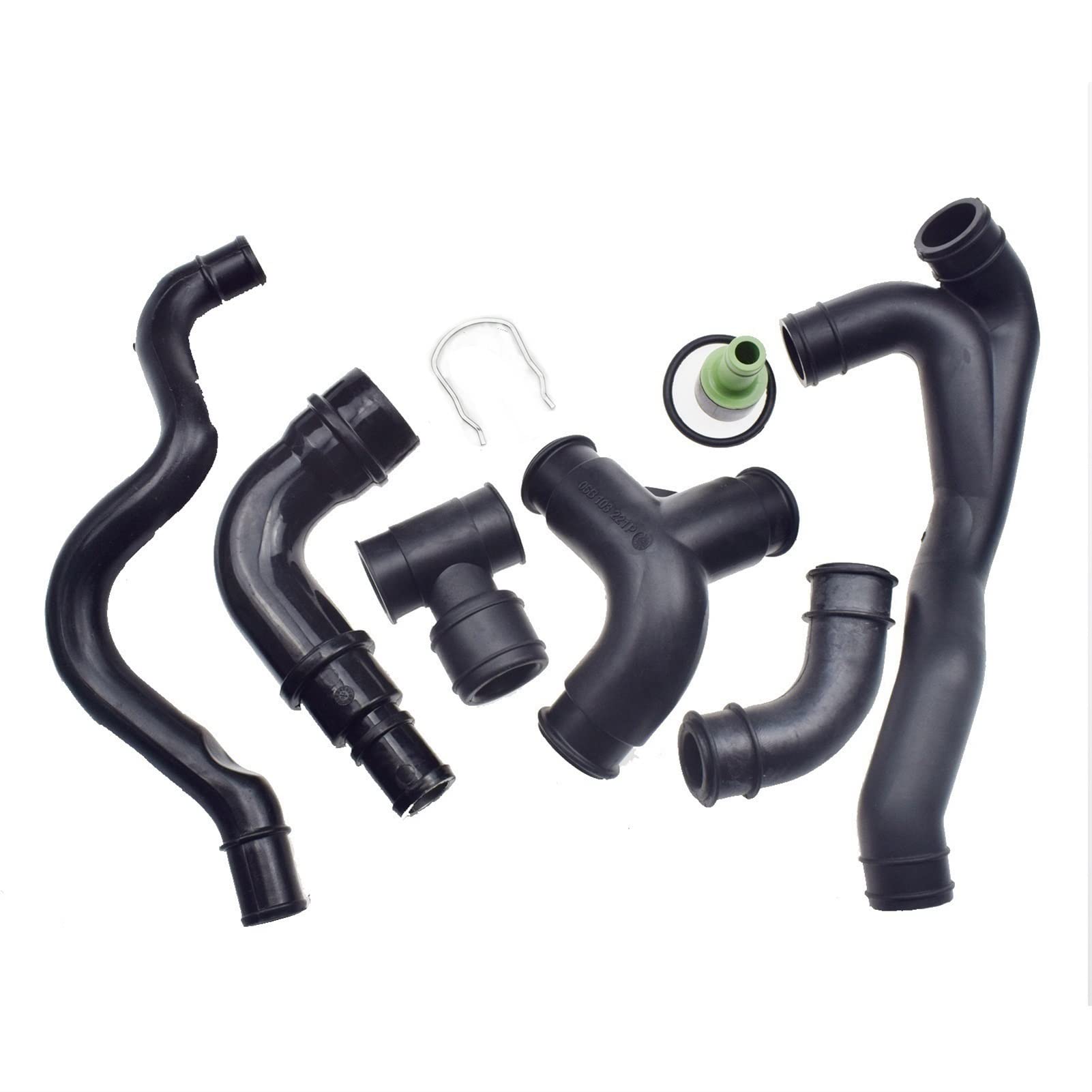 Jodriva 1,8 T Kurbelgehäuse-Entlüftungsschlauch, Ventilsatz, for A3 TT, for VW, for Jetta, for Seat, for Skoda, 06A103247 06A103213AF 06B103221P 058103493A(Set 2) von Jodriva