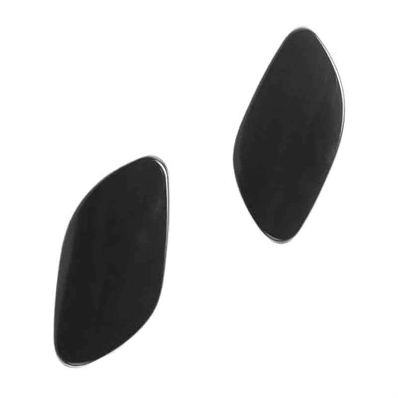 Jodriva 1 Paar Front Stoßstange Scheinwerfer Waschanlage Düse Abdeckung, for Volvo, S80 2007-2013 39870059 39870060 Schwarz Scheinwerferwaschabdeckung von Jodriva