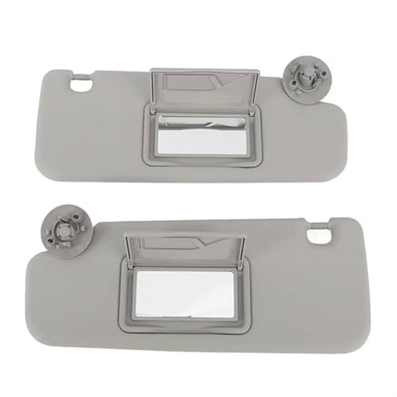 Jodriva 1 Paar Sonnenblende Links rechts Sonnenblende mit Spiegelersatz, for Chevy, for Sonic, for Aveo 2012–2016, graue Linke Sonnenblende auf der Fahrerseite Auto-Sonnenblendenbrett von Jodriva