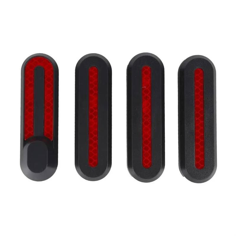 Jodriva 2/4x Radabdeckung Radkappe Schutzhüllen Reflektierende Aufkleber, for Xiaomi, Mi Electric Scooter Pro 2 M365 Scooter Zubehör Seitenabdeckungen für Elektroroller(E) von Jodriva