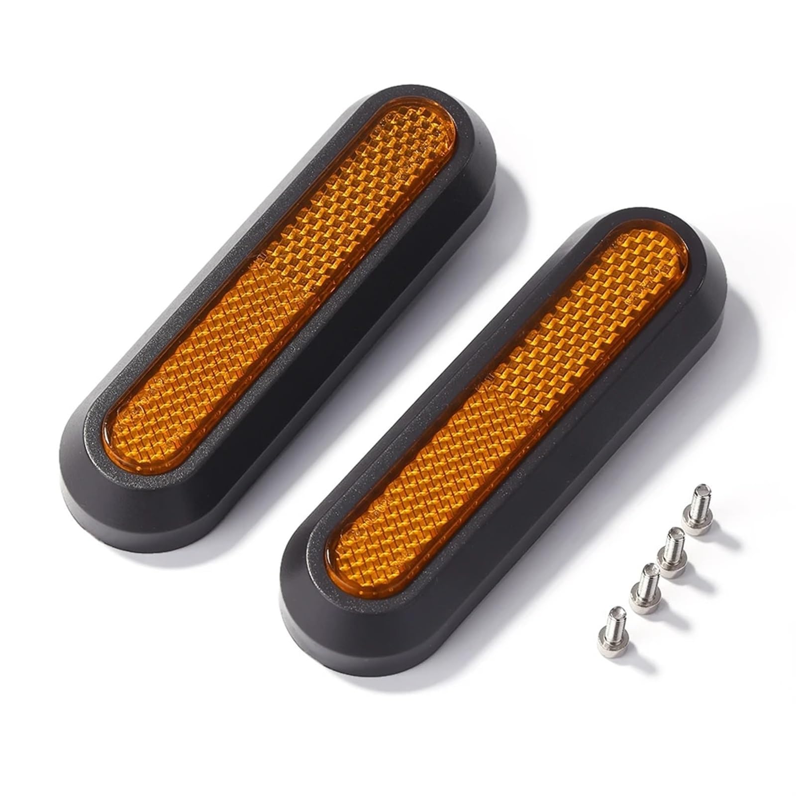 Jodriva 2/4x Radabdeckung Radkappe Schutzhüllen Reflektierende Aufkleber, for Xiaomi, Mi Electric Scooter Pro 2 M365 Scooter Zubehör Seitenabdeckungen für Elektroroller(F) von Jodriva